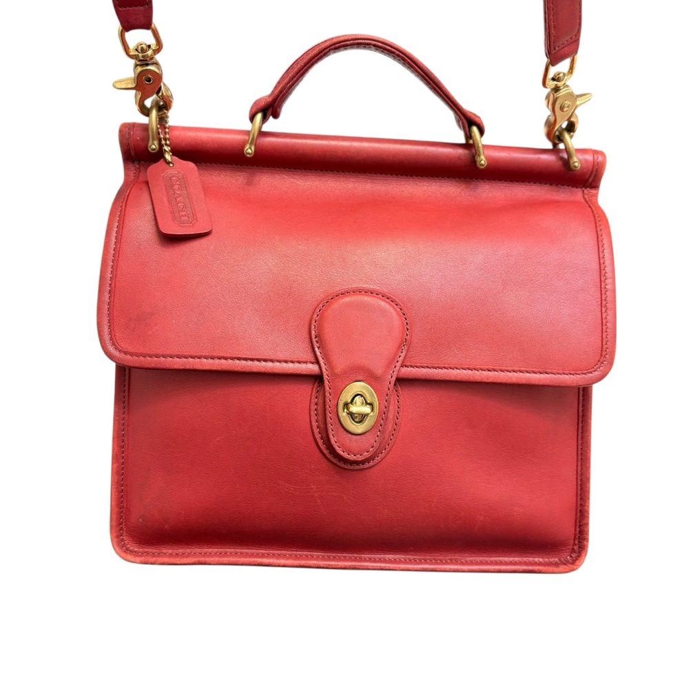 Coach 9927 red leather Willis bag Costa Rica RARE
